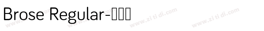 Brose Regular字体转换